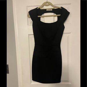 Black mini dress